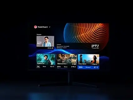 Televisão com interface de streaming aberta